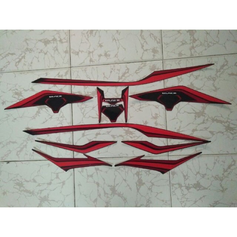 Bộ tem xe honda airblade rôbôt màu đỏ đen hàng nhập Thái Lan theo xe nhập khẩu thái lan dành riêng c