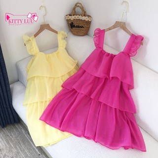Đầm váy nữ babydoll 2 dây tầng xòe siêu xinh