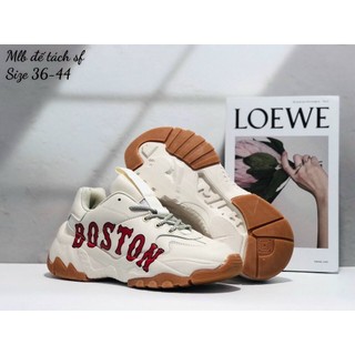 Giày thể thao sneaker trắng M L B phối chứ NY BẨN full size, full bill box hàng chuẩn