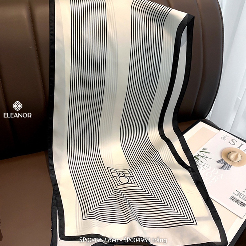 Khăn choàng cổ hình chữ nhật Eleanor Accessories khăn turban dáng dài phụ kiện thời trang thanh lịch sang chảnh