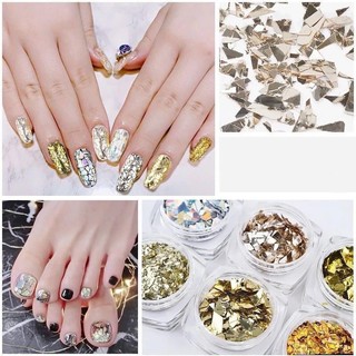 Set nhũ giấy trang trí móng ( set 6 hủ ) SALE