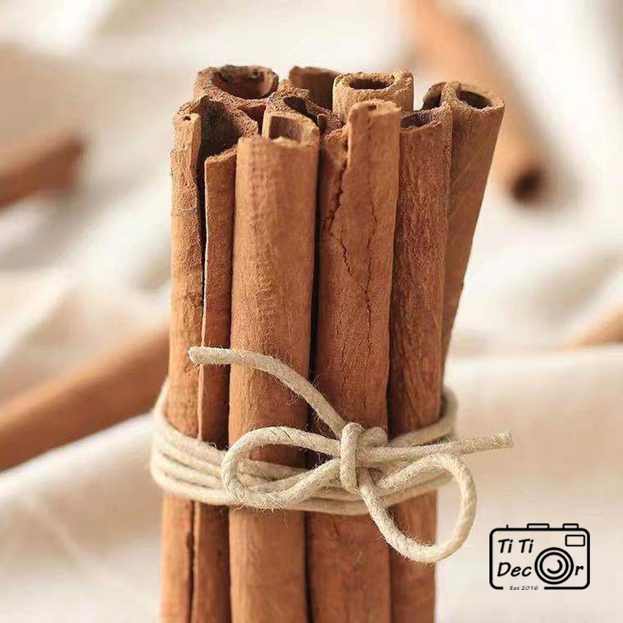 Set Vỏ Quế Khô TiTi Decor Quế Thanh Cạo Vỏ Set Làm Nến Thơm, Cinnamon Trang Trí