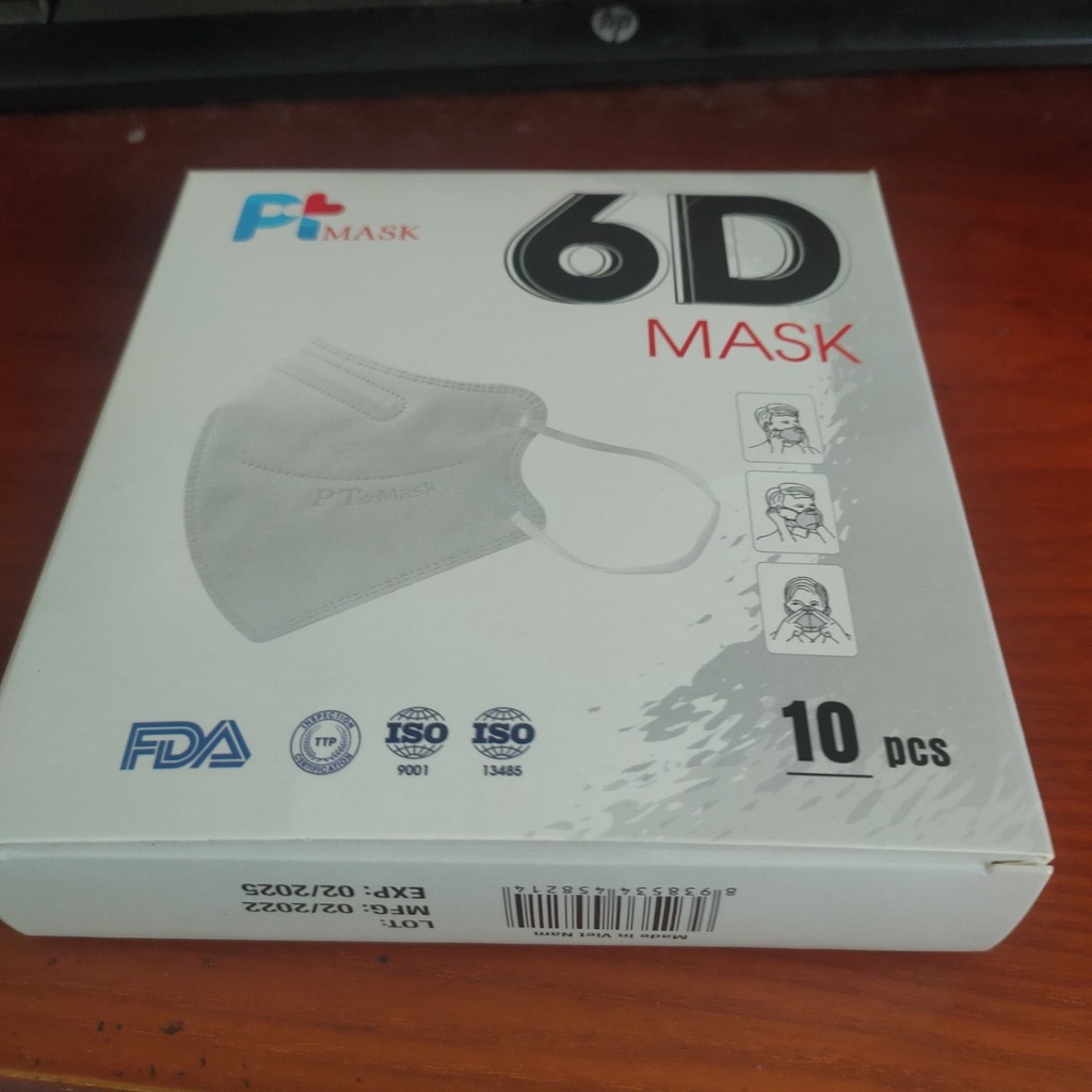 Khẩu Trang 6D Mask PT Hàng Chính Hãng 5 Lớp Chất Lượng Cao