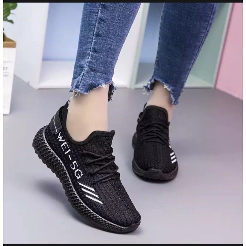 Giày thể thao nữ ullzang cổ chun siêu tôn dáng đi bộ cực êm chân siêu xinh
