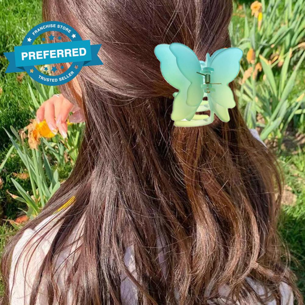 Kẹp Tóc Kim Loại Hình Bướm Màu Vàng Sang Trọng U9L3