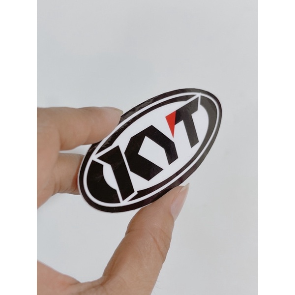 Tem dán chữ KYT có sẵn keo, tem dán thương hiệu nón KYT hot trend