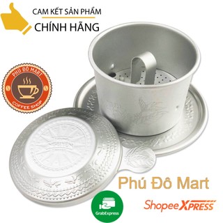 Phin Nhôm Cao Cấp Hoa Văn Trống Đồng - Trung Nguyên