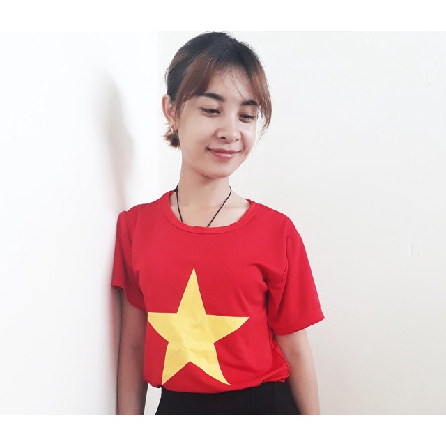 Áo Thun Cờ Đỏ Sao Vàng Đủ Size NGƯỜI LỚN, TRẺ EM - Chất Thun Mịn Mát