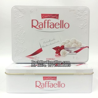 [Hỏa Tốc] Kẹo dừa Raffaello hộp sắt 300g