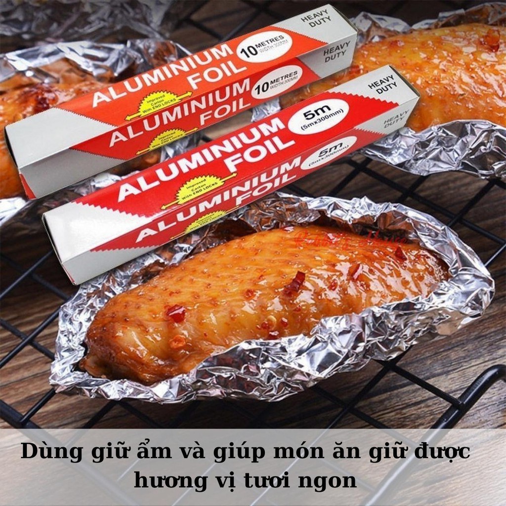 Cuộn Giấy Bạc Nướng Đồ Ăn Nồi Chiên Không Dầu ALUMINIUM