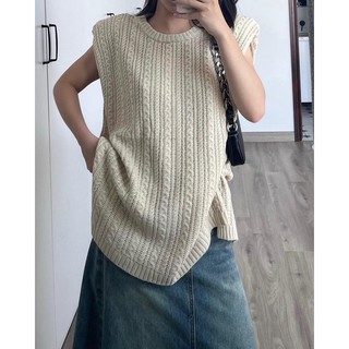 Áo len độn vai / chân váy bò