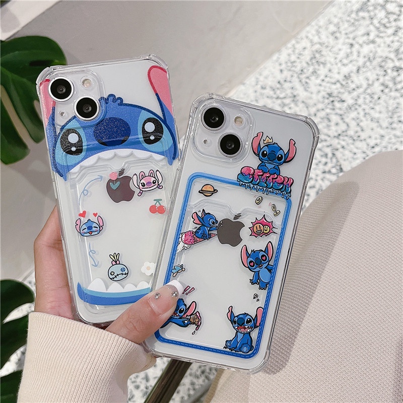 DISNEY Ốp Điện Thoại tpu Dẻo Họa Tiết Hoạt Hình Stitch Dễ Thương Cho iPhone 14 13 12 11 Pro Max XS XR X 7plus 8plus