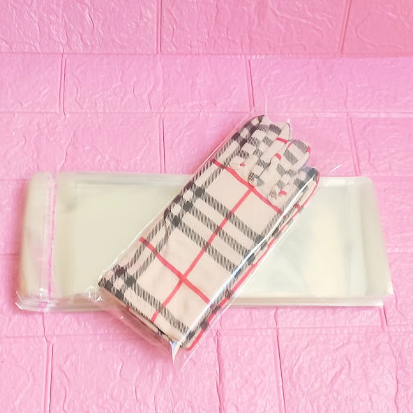 100g  Túi Opp dán mép 11x28cm  - Túi ni lông băng keo dán miệng - Bao nilon dán miệng