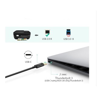 Cáp USB-C to USB-B 2.0  (  1.5M Ugreen 40417 / 2m  Ugreen 50446  )