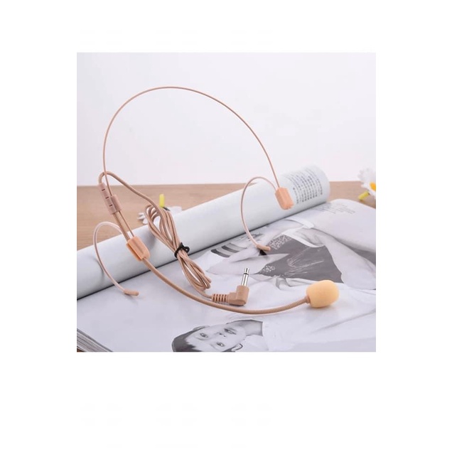 Micro hạt gạo gài tai cho máy trợ giảng, thuyết trình, MC. Micro trợ giảng. Mic hạt gạo có dây