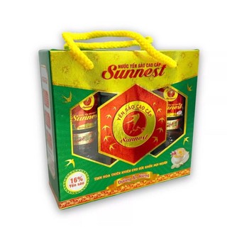 Yến sào Cao cấp SunNest Lốc 6 Hủ Đường Ăn kiêng ( NowShip)