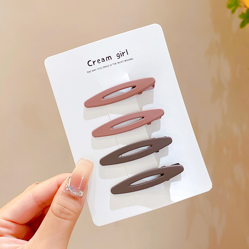 Set 3 / 4 Kẹp Tóc Màu Sắc Đơn Giản Chất Lượng Cao