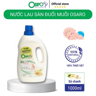 Nước lau sàn OSARO hữu cơ sinh học 1L, hương sả chanh, quế.