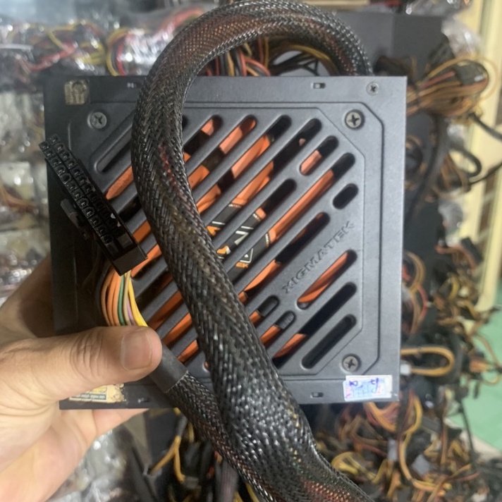 UPS N Guồn XIGMATEK 400W Fan 12 Màu Đen Dây 6P Vga  - Vi Tính Bắc Hải