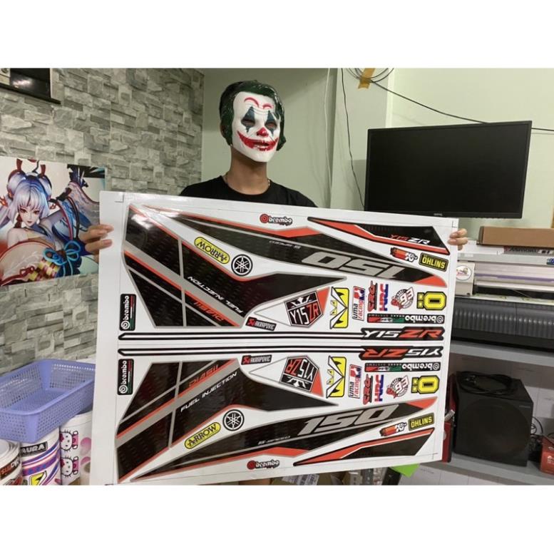 FREE SHIP + QUÀ TẶNG Tem rời Exciter 150 Y15ZR dán xe xám