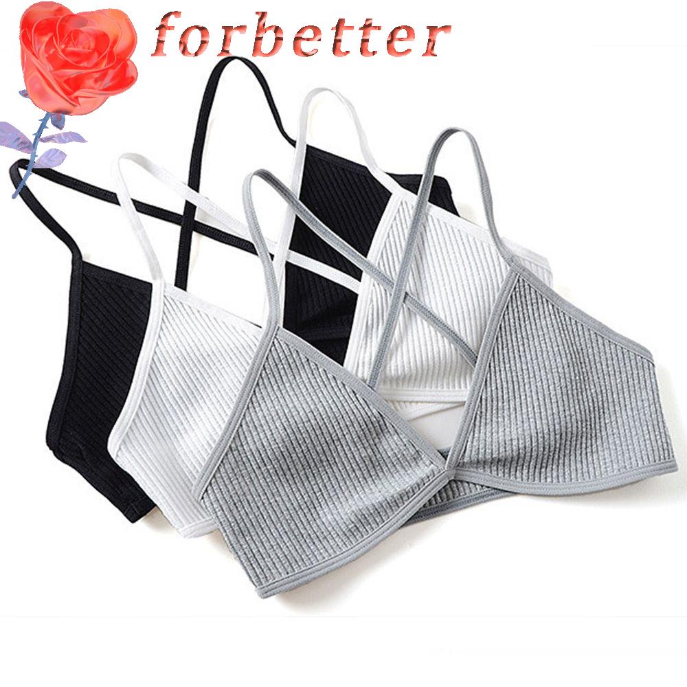 Áo Ngực Cotton Không Gọng Cổ Chữ V Khoét Sâu Gợi Cảm