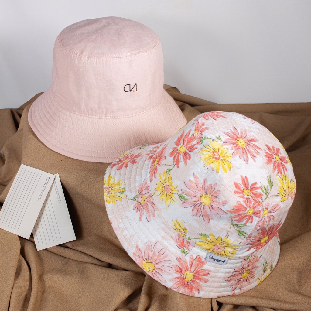 Nón Bucket Trẻ EM Hoa Cúc Duy Ngọc Cao Cấp - BST &quot;CẢM HỨNG MÙA XUÂN&quot;- UNISEX, chuẩn form, thiết kế thời trang(9622)