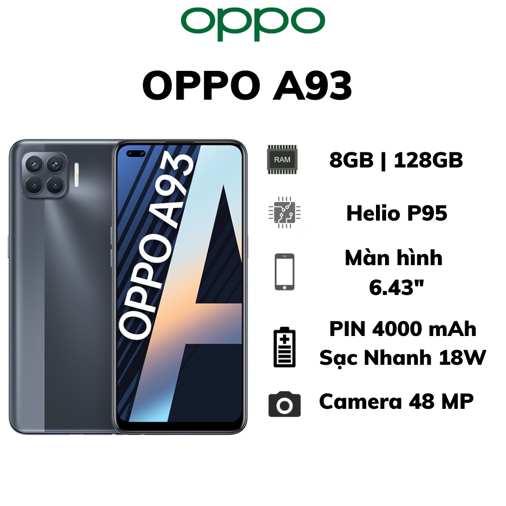 Điện Thoại OPPO A93 ( 8GB+128GB ) Hàng Chính Hãng