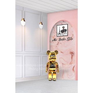 Phông 3D thiết kế giả góc vòm, in gấu và logo miễn phí