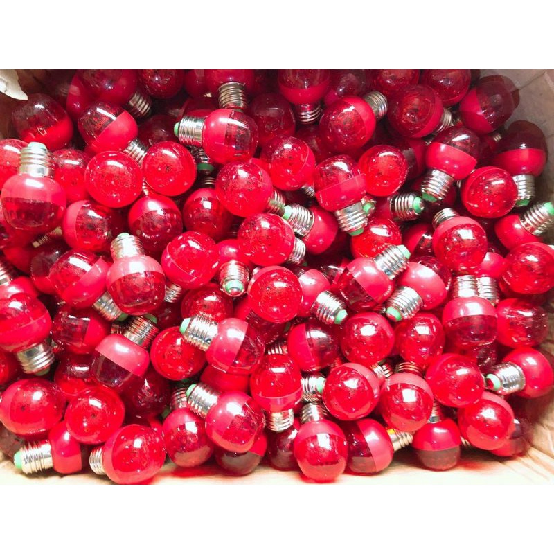 Combo 10 BÓNG ĐÈN LED CHANH NẮP TRONG 3W ĐUI E27 ÁNH SÁNG ĐỎ