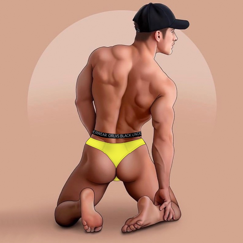 ORLVS Quần Lót Cotton Lọt Khe Jockstraps Phong Cách Ins Cho Nam Freegun OR6312A