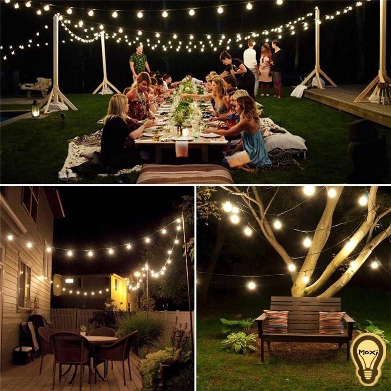 Đèn Led Nháy Viên Bi Bọt Nước 10M Màu Vàng Trang Trí Trong Nhà, Ngoài Trời. Đèn Nháy Chống Nước Treo Cây Decor Noel, Tết