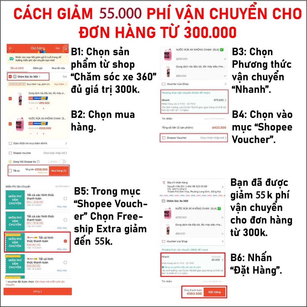 NƯỚC RỬA KÍNH Ô TÔ [5Lit] ✅