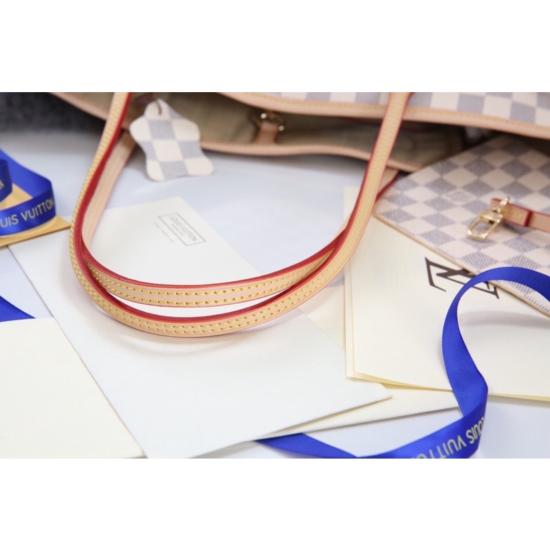 Túi Xách LV Neverfull Hoa Nâu/Ô Trắng, Nâu Size 33  -  By Anh Dinh Phuong