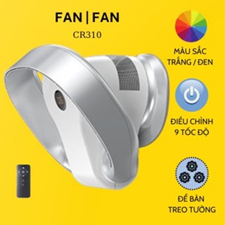 Quạt Không Cánh Treo Tường Để Bàn CR310 - Màn Hình LED Cảm Ứng - 9 Tốc Độ Gió – Xoay 120 Và Gập 180 Độ