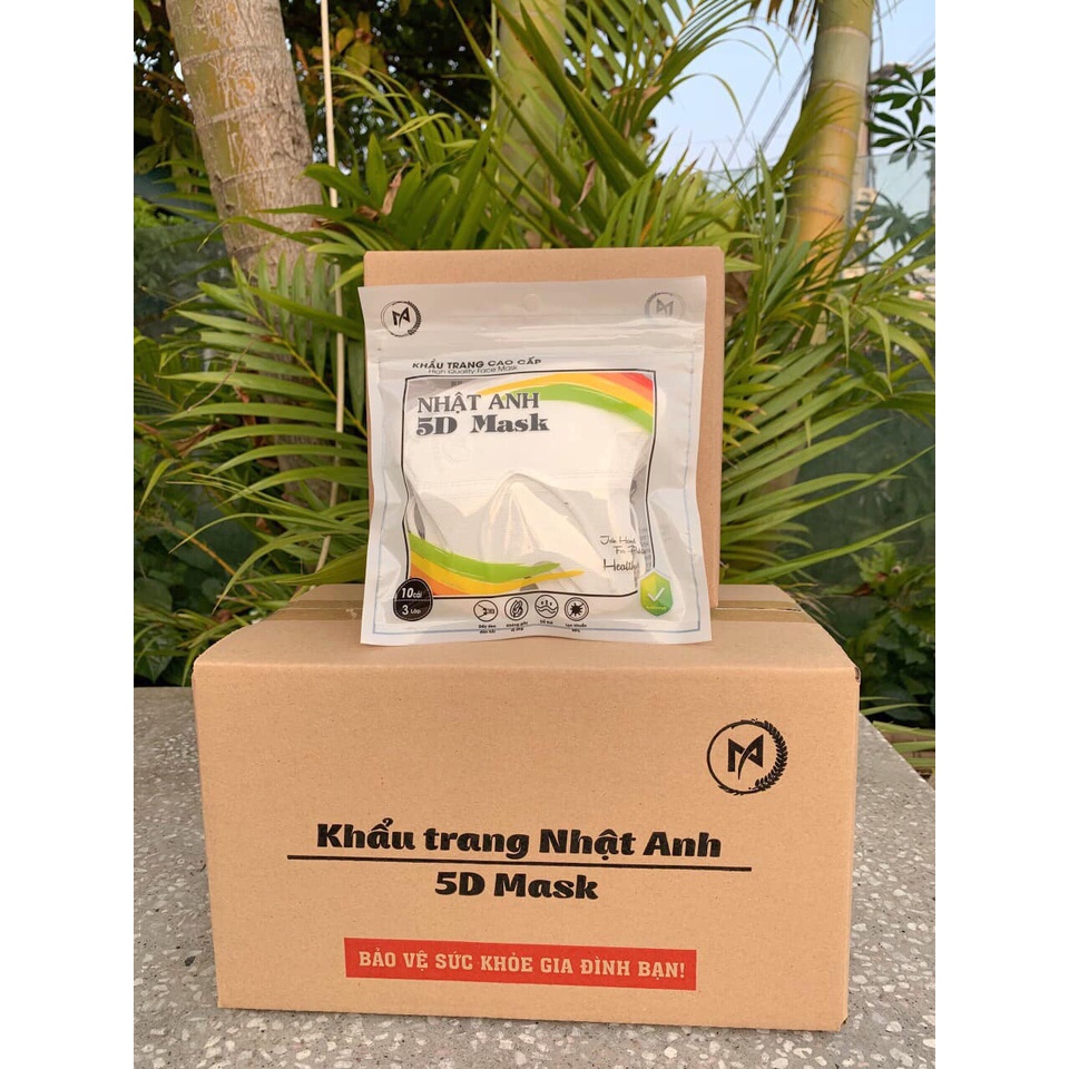 Thùng 100 chiếc khẩu trang 5D Mask kháng khuẩn