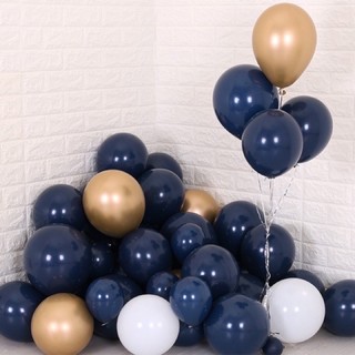 Set 10 bóng xanh navy màu đặc biệt