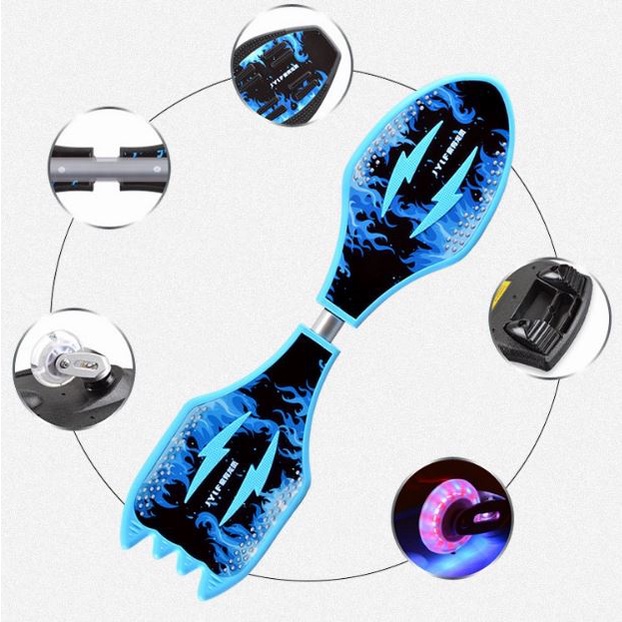 Ván Trượt Skateboard, Ván trượt lắc 2 bánh - Ván trượt xoắn skateboard twister, hàng cao cấp, tặng kèm túi đựng.