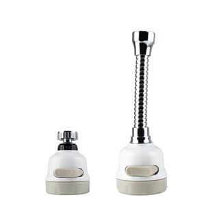 Đầu vòi xoay 360 độ dây inox có 2 chế độ bật nước