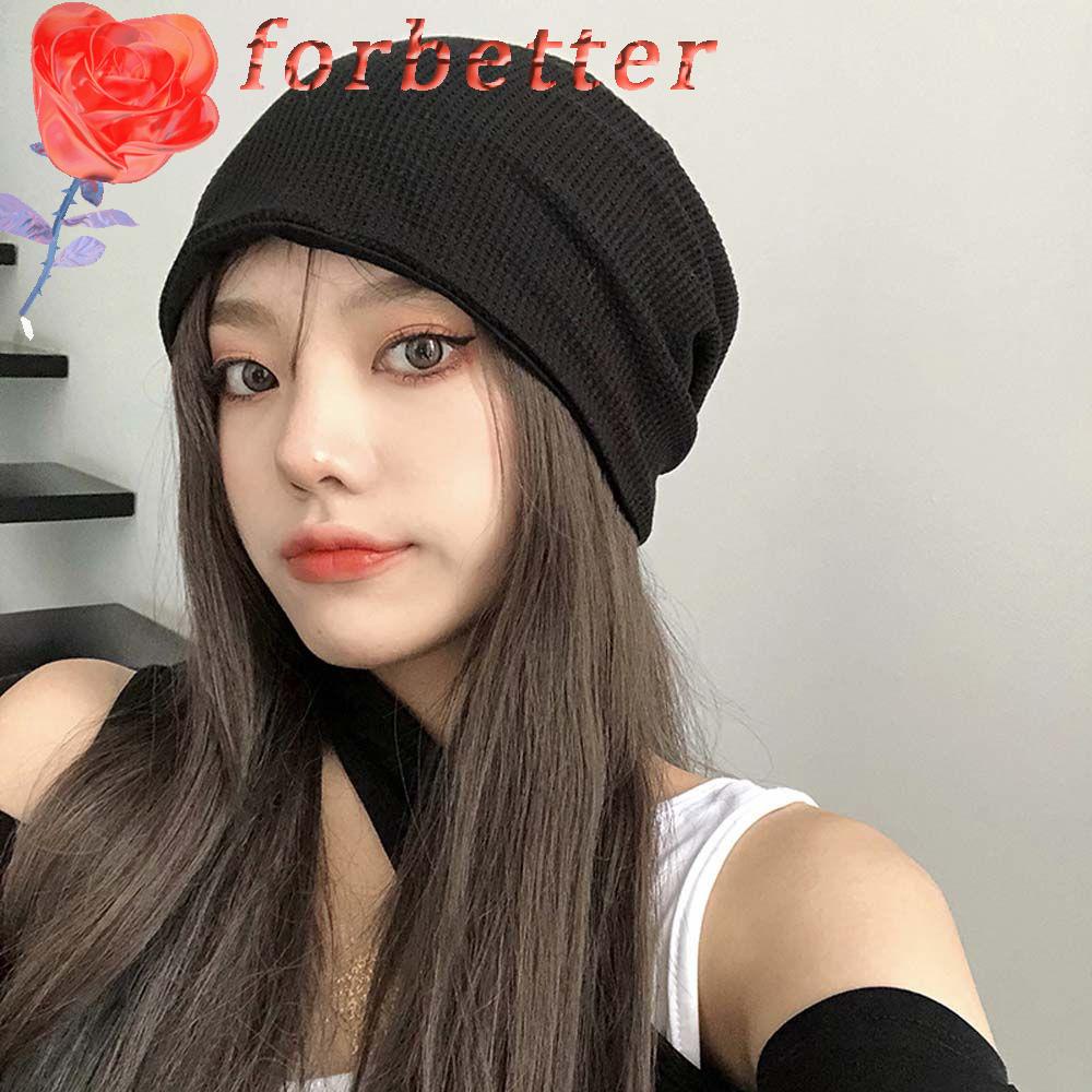 Mũ beanie thoáng khí màu trơn kẻ sọc nhiều màu phong cách hip hop thời trang cho nam và nữ