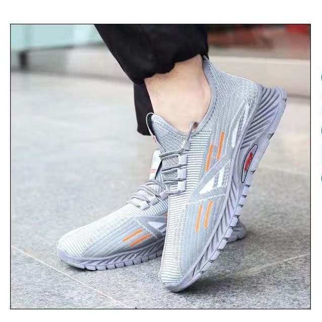 Giày Thể Thao Nam Sneaker Sườn Chữ A Sport 2 Màu Đen và Xám Thoáng Khí
