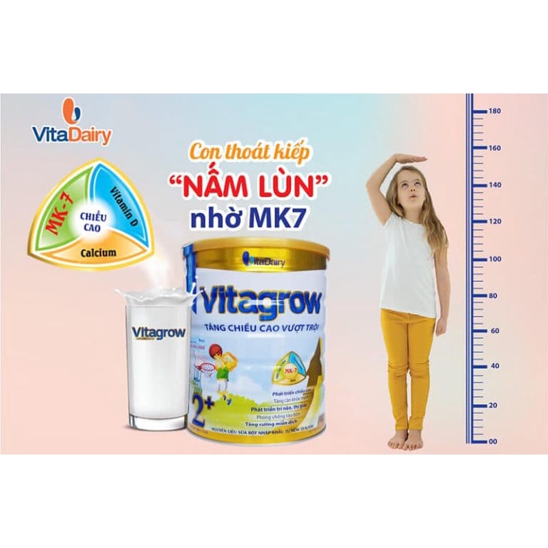 Sữa Bột Vitagrow 2+ 900g [Date 2025]