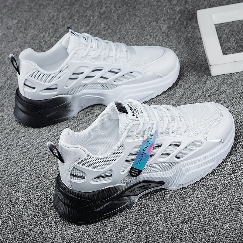 Giày sneaker nam đế cao su non, giày nam hot trend 2022-Tăng Chiều Cao Tự Nhiên