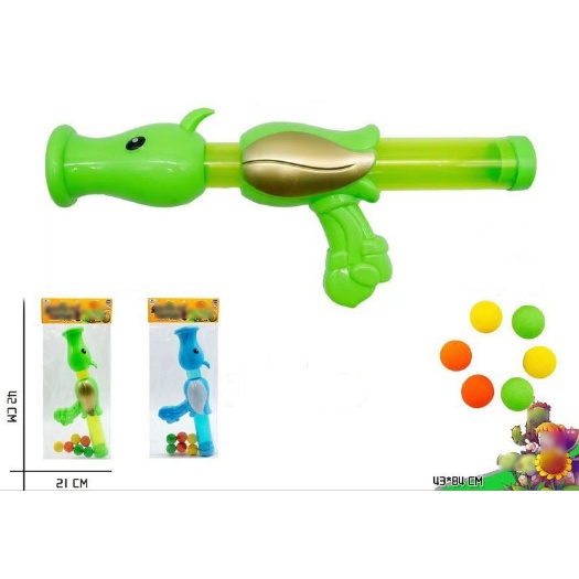 Đồ Chơi B.ắn Zombie, S.úng B.ắn Bóng Bi Xốp, Game Plants Vs Zombies 02101