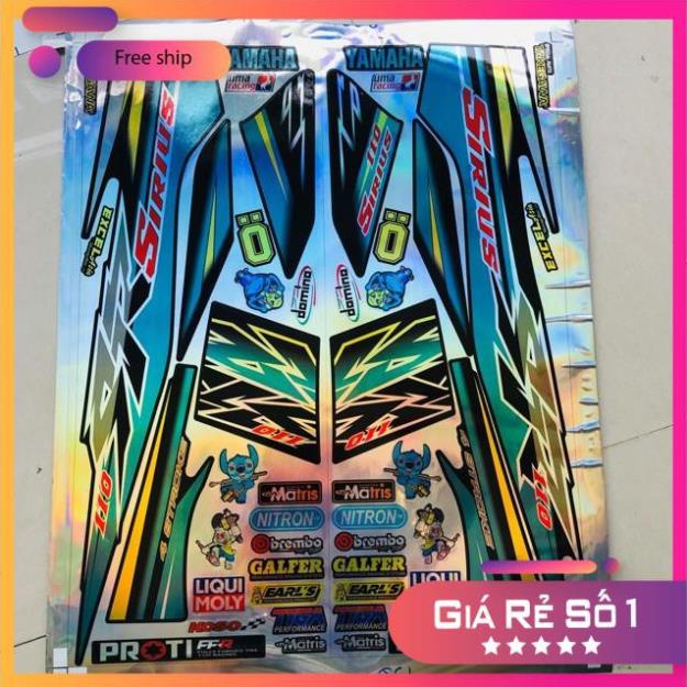 FREE SHIP + QUÀ TẶNG Tem rời Sirius Sr Crom titan bảy màu