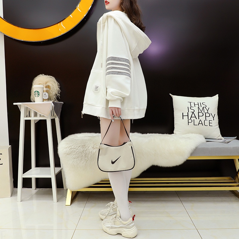 Áo khoác hoodie cardigan có khóa HDK83 phối viền tay 3 màu HOT, Áo nỉ Thu Đông hot trend mới nhất 2022