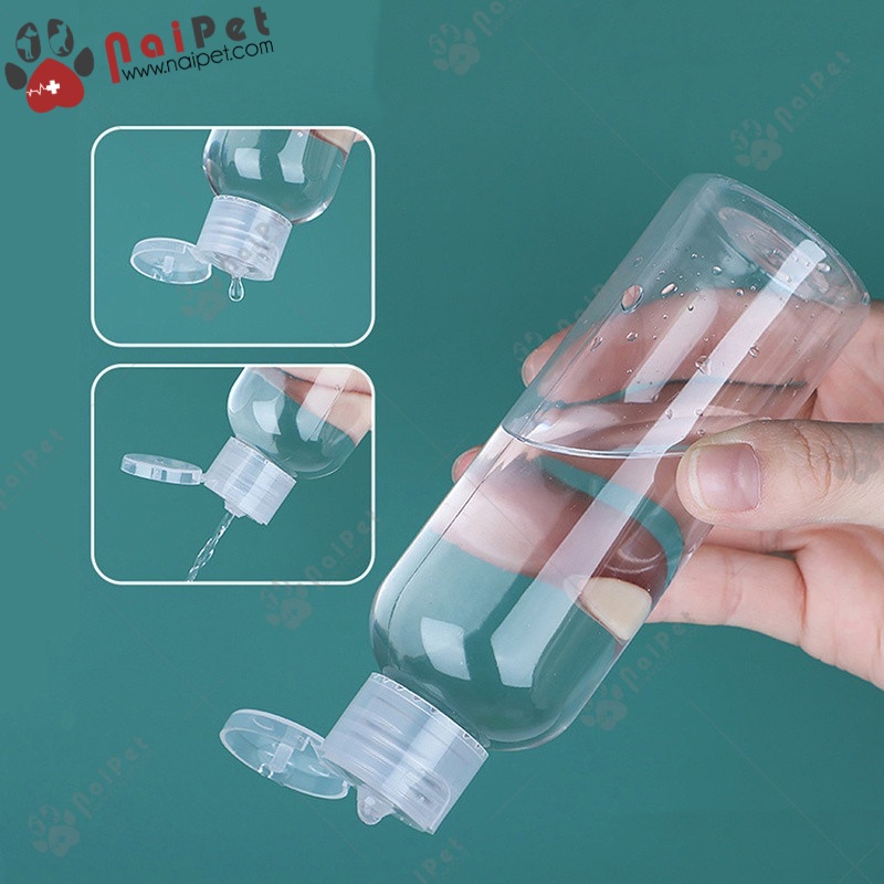 Chai Nhựa Nắp Bật Chai Chiết Mỹ Phẩm Dung Dịch Dạng Nước Dạng Gel Dạng Bột Tiện Dụng 100ml