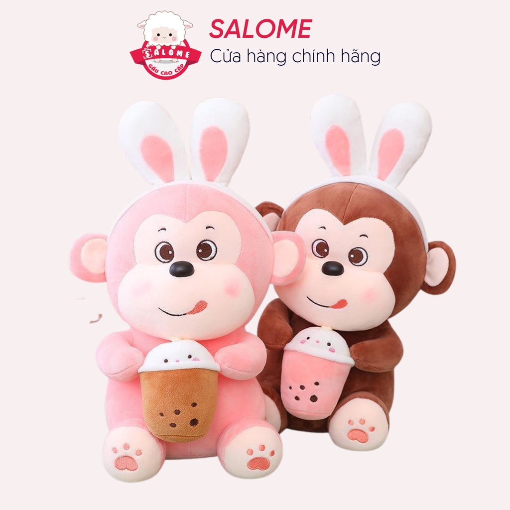 Gấu Bông Con Khỉ Ôm Bình Sữa SALOME tpHCM