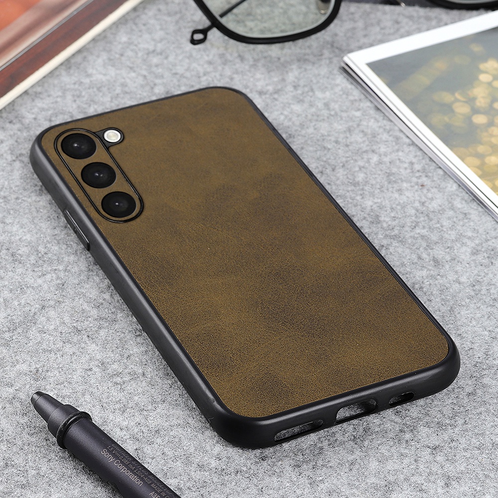 Ốp Lưng Da Bò Siêu Mỏng Cho Samsung Galaxy S23 Plus