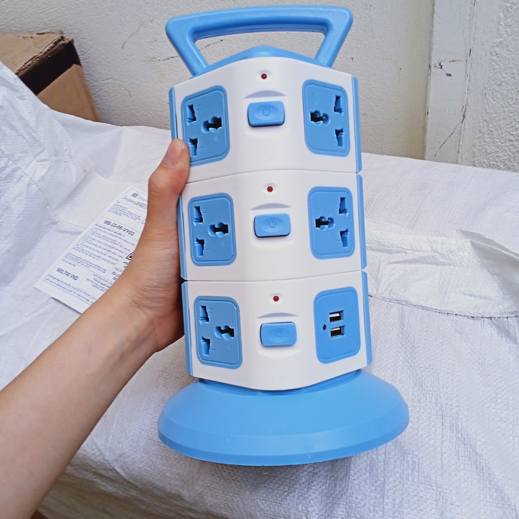 Ổ Cắm Điện 2 Tầng, 3 Tầng SAFETY, Có Lỗ Căm USB, Có Rờ Le Ngăt Quá Tải Siêu An Toàn