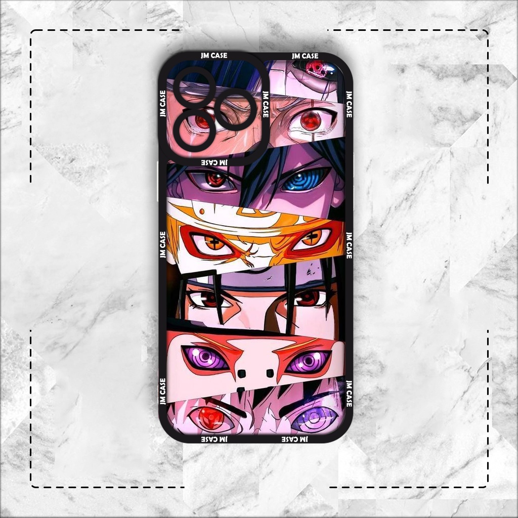 Ốp lưng iphone cạnh vuông JMCase Mắt Nhân Vật Naruto Anime Manga 7/7plus/8/8plus/x/xs/11/12/pro/max/plus/promax